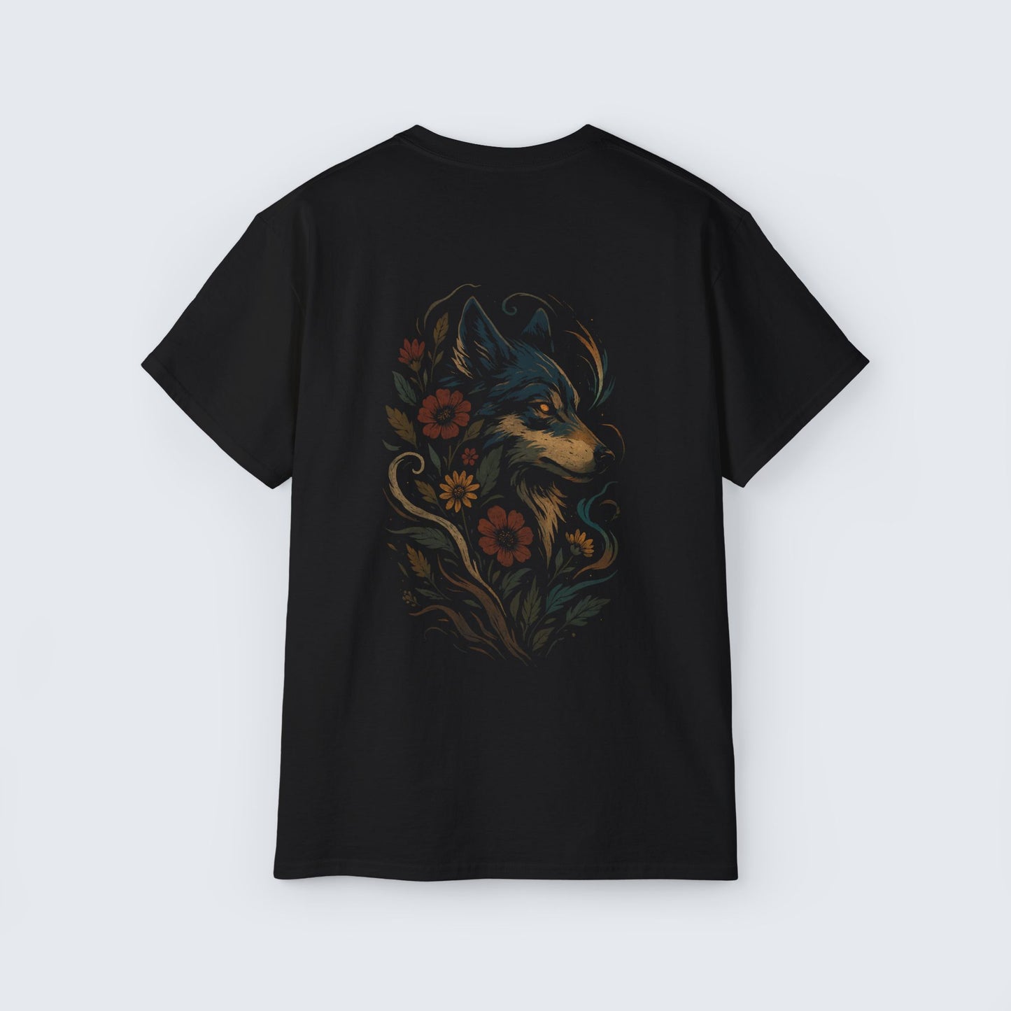 Flower Wolf Edition BackPrint T-Shirt