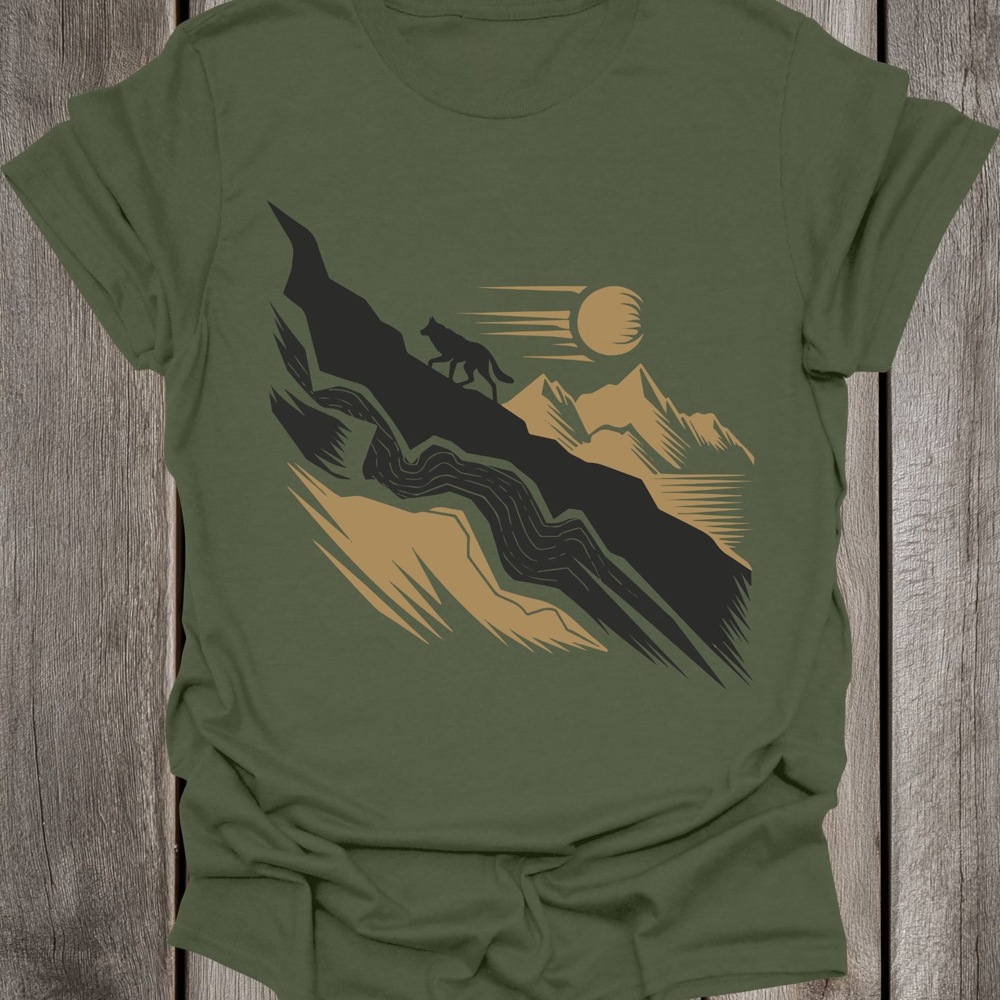 Climbing Wolf Unisex T-Shirt