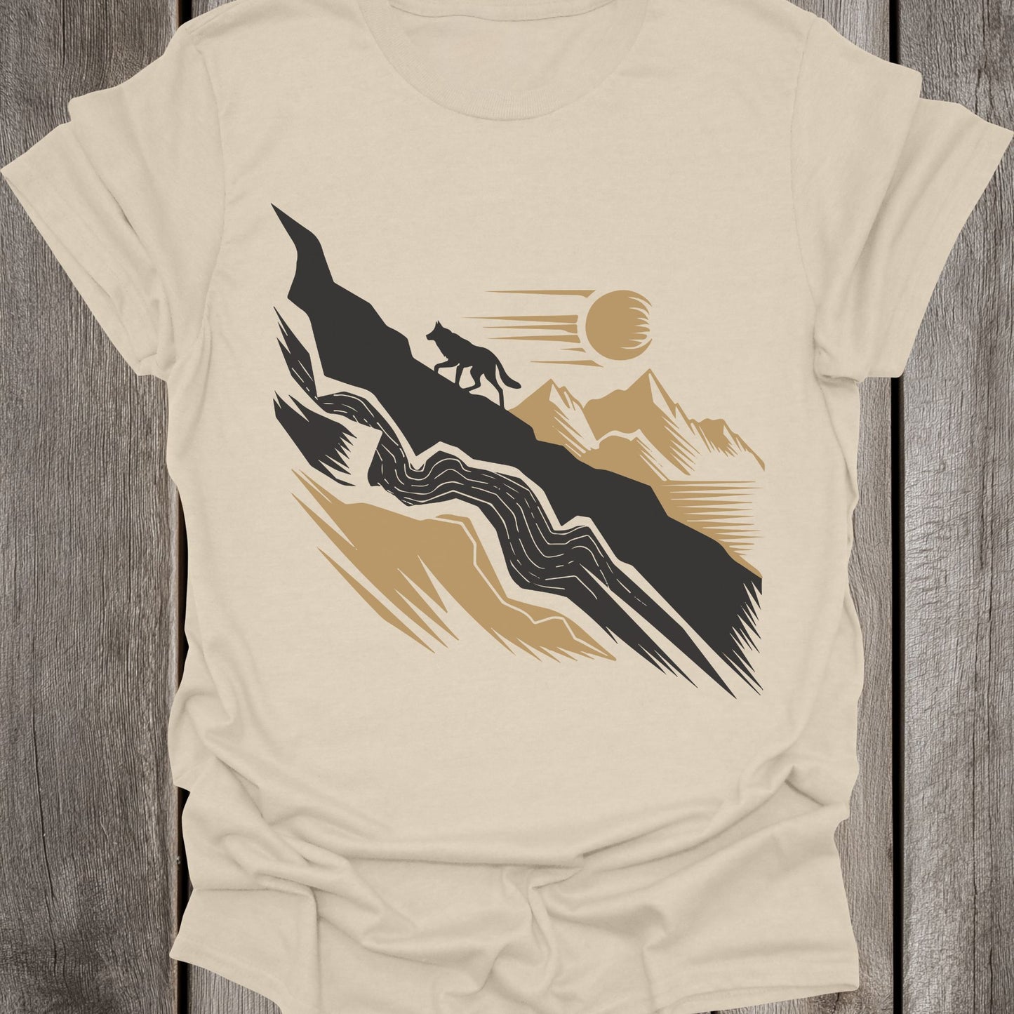 Climbing Wolf Unisex T-Shirt