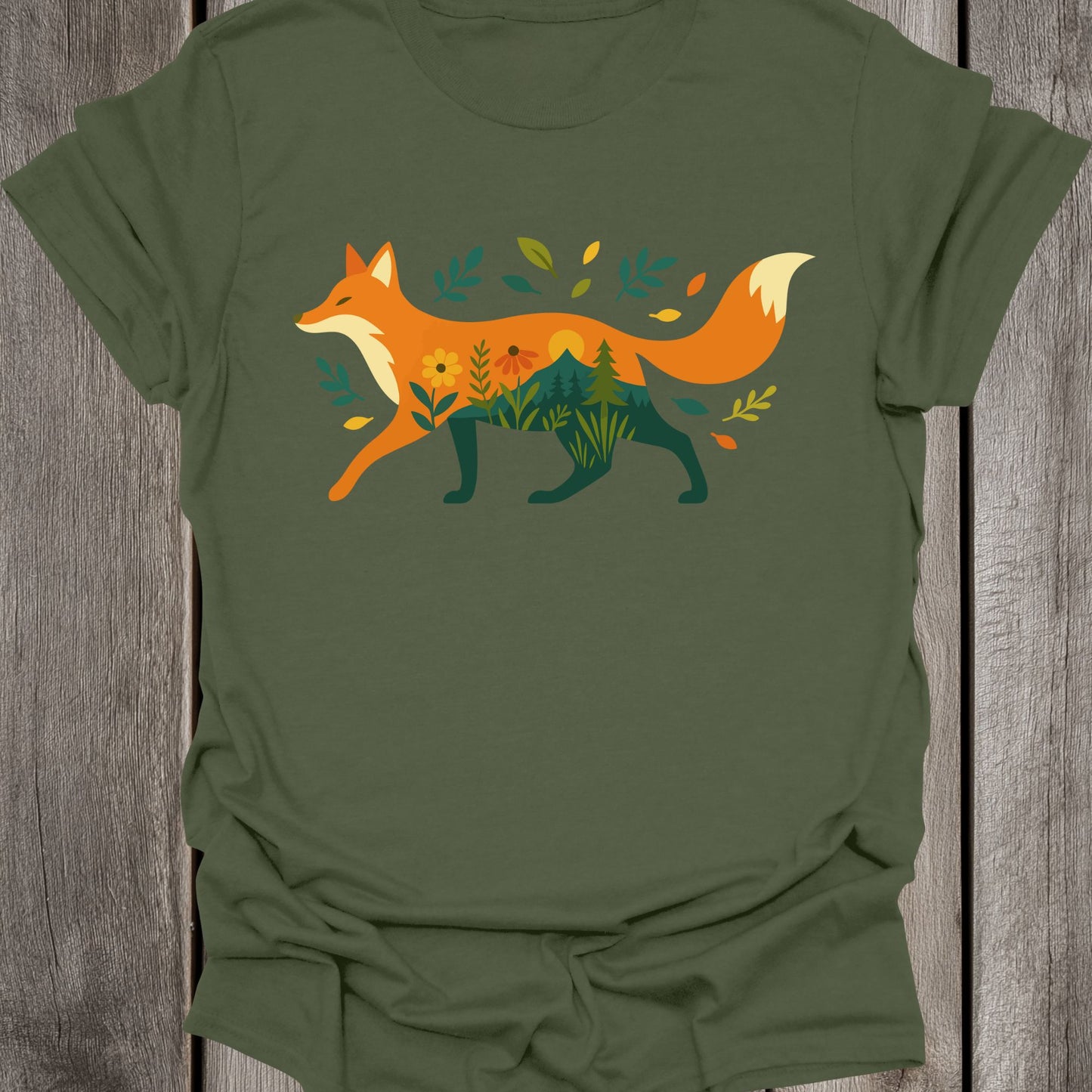 Landscape Fox Unisex T-Shirt