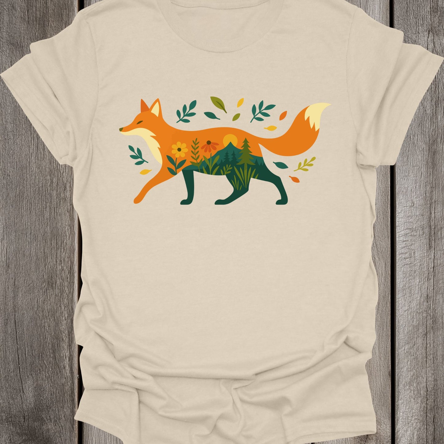Landscape Fox Unisex T-Shirt