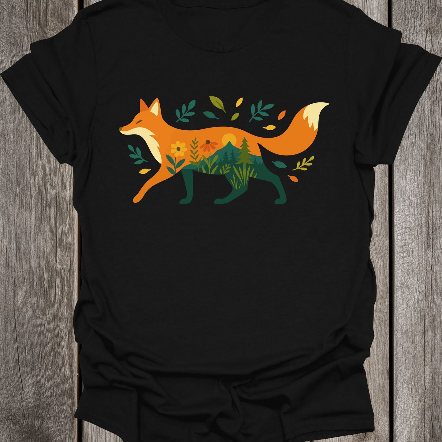 Landscape Fox Unisex T-Shirt