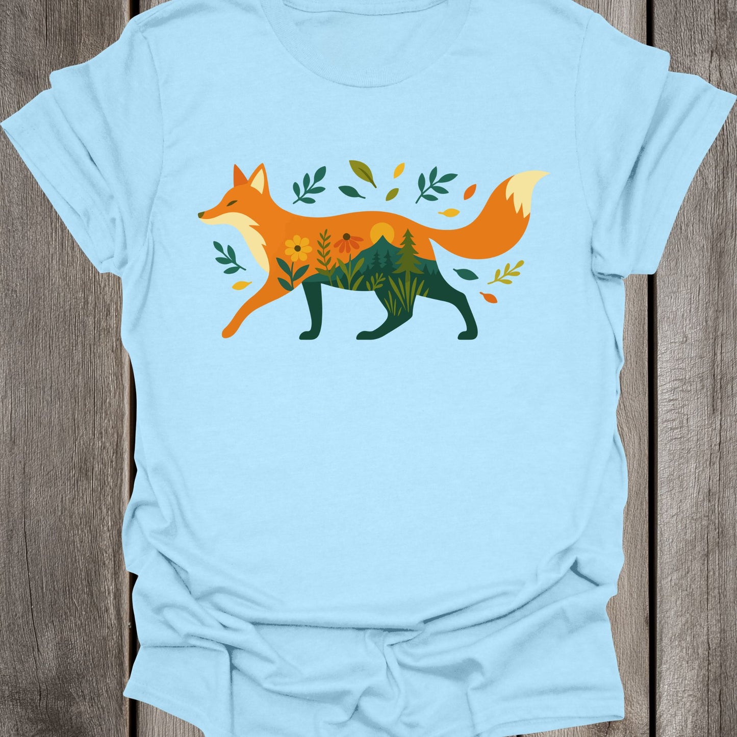 Landscape Fox Unisex T-Shirt