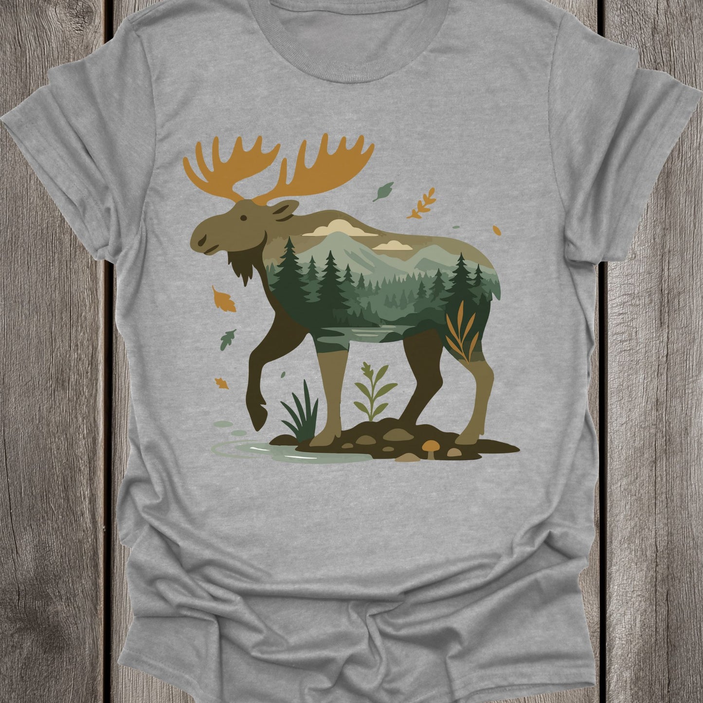Landscape Moose Unisex T-Shirt