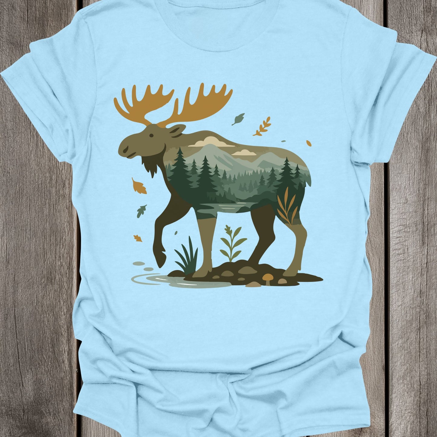 Landscape Moose Unisex T-Shirt