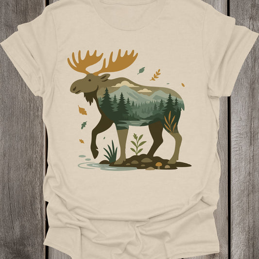 Landscape Moose Unisex T-Shirt