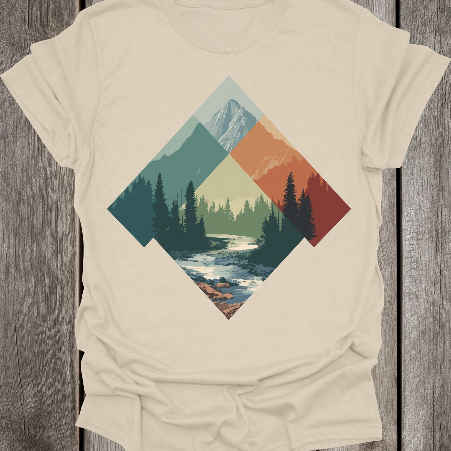 Triangular Landscape Art Unisex T-Shirt