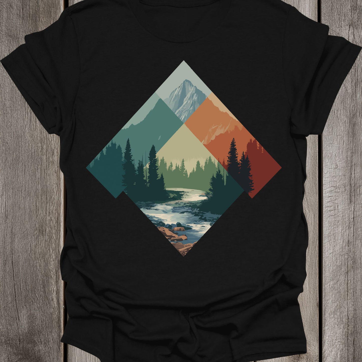 Triangular Landscape Art Unisex T-Shirt