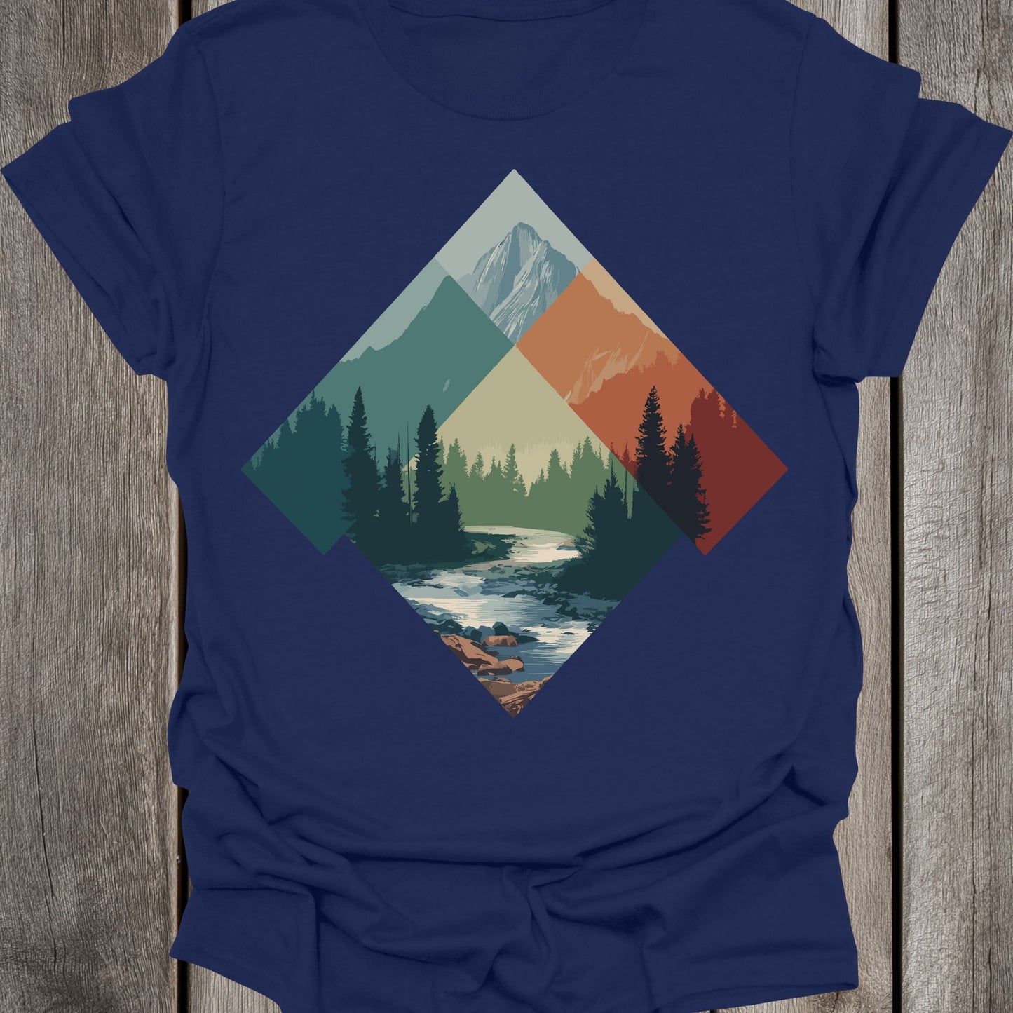 Triangular Landscape Art Unisex T-Shirt