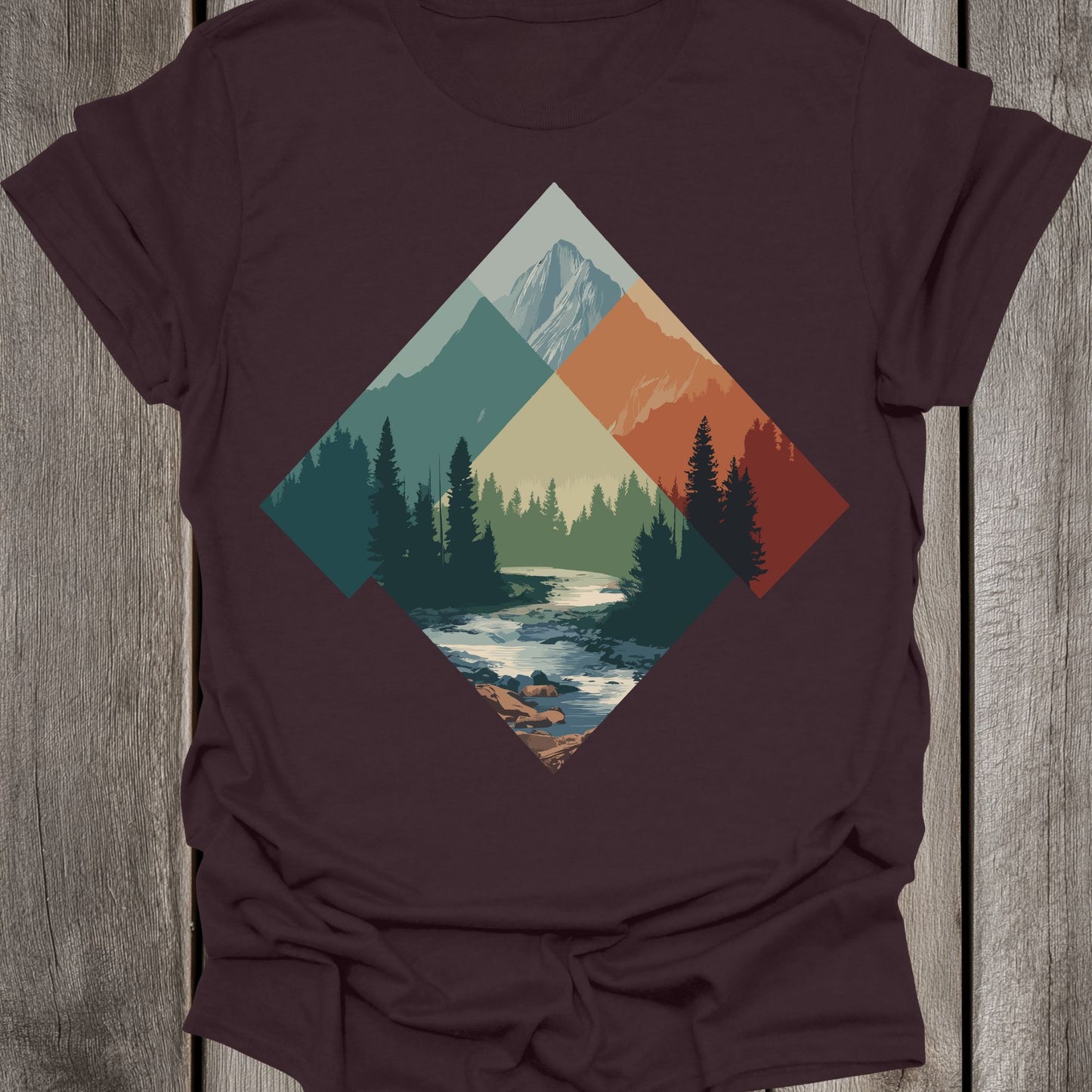 Triangular Landscape Art Unisex T-Shirt