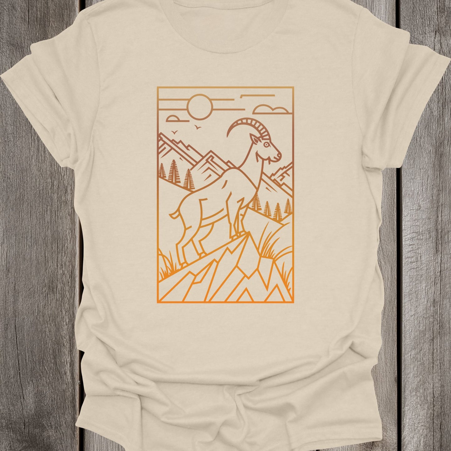 Sunset Goat Unisex T-Shirt