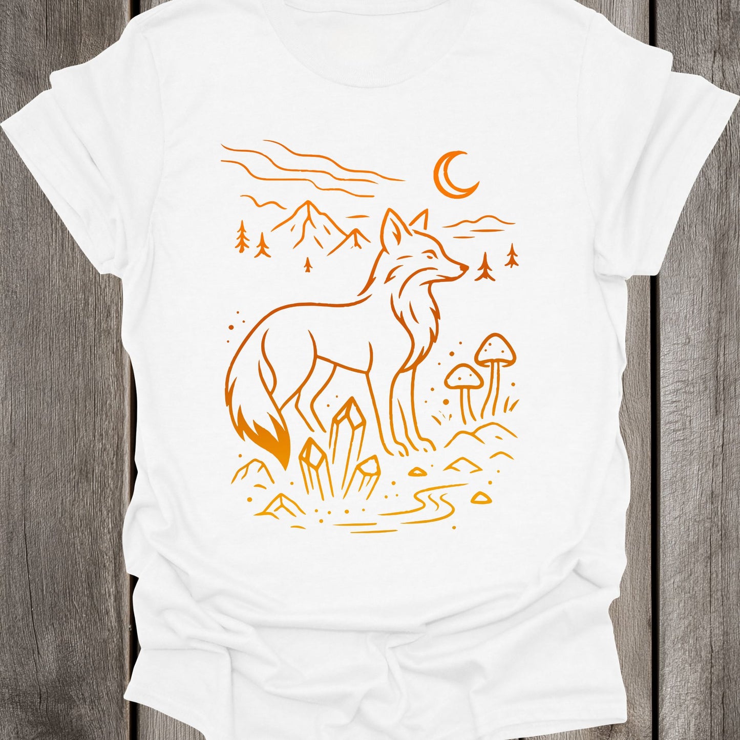 Moonlight Fox Unisex T-Shirt