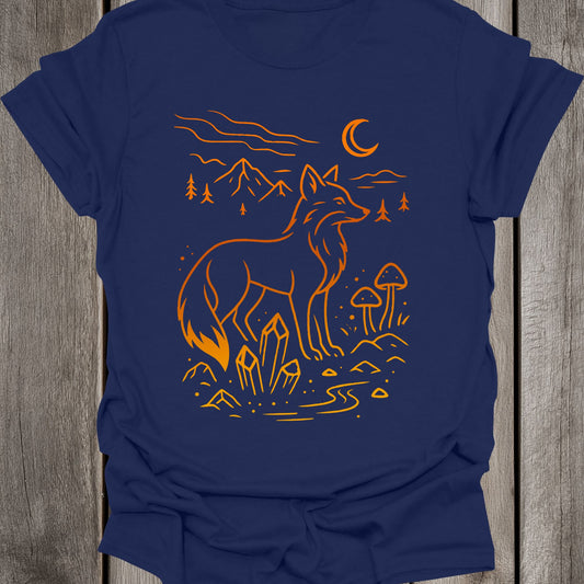 Moonlight Fox Unisex T-Shirt