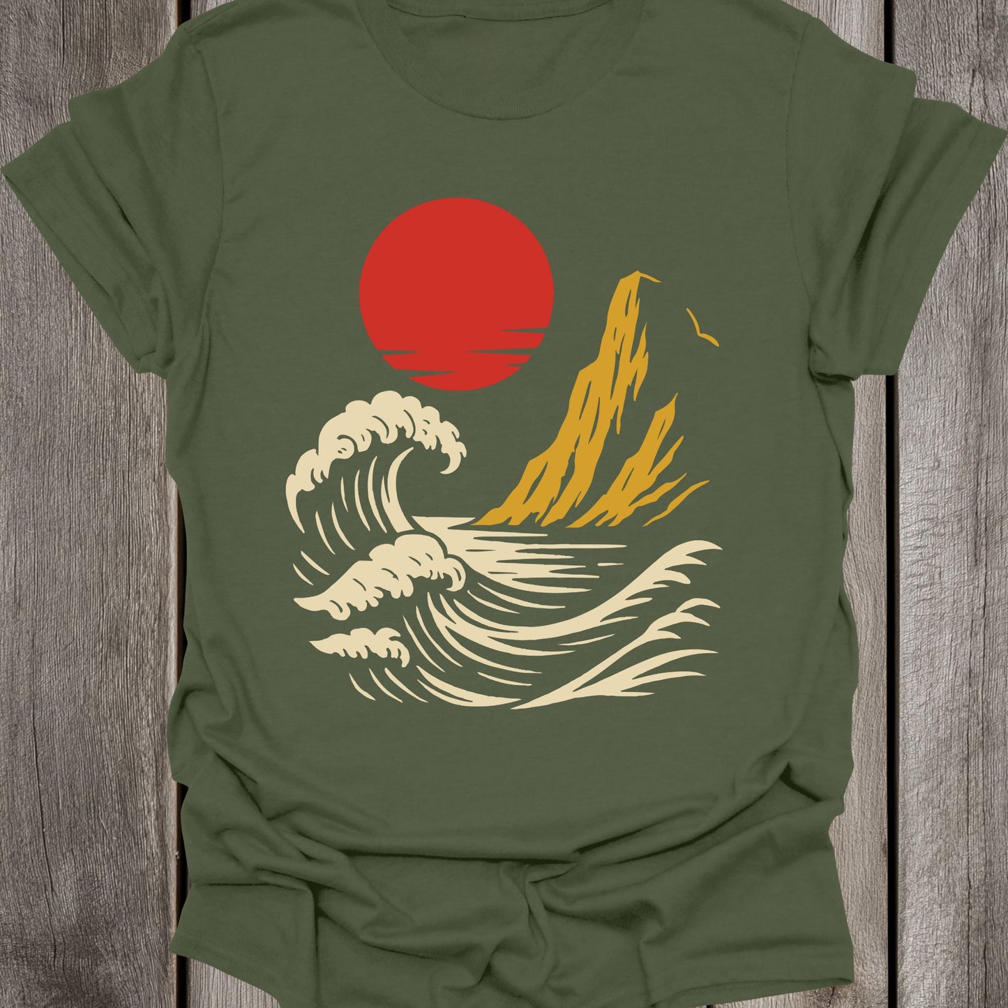 Red Sun Cliff Unisex T-Shirt