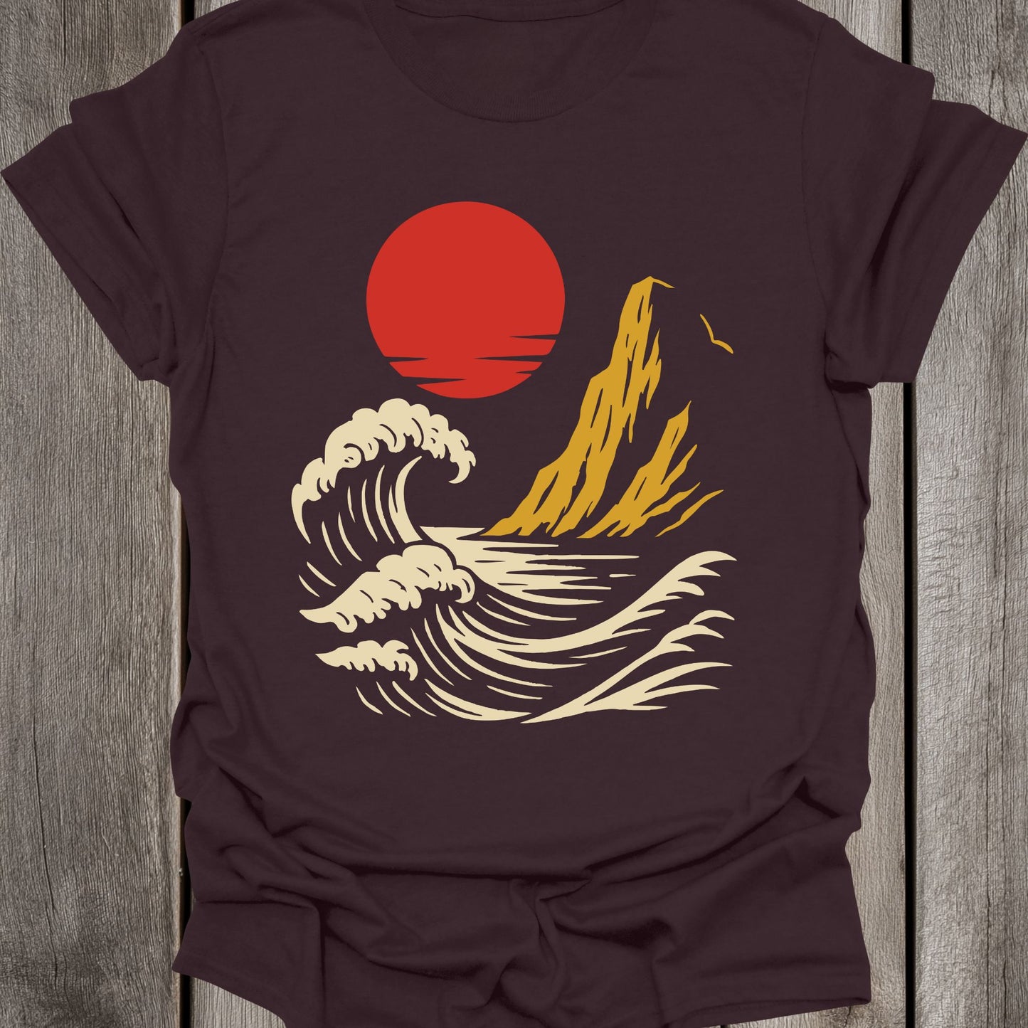 Red Sun Cliff Unisex T-Shirt