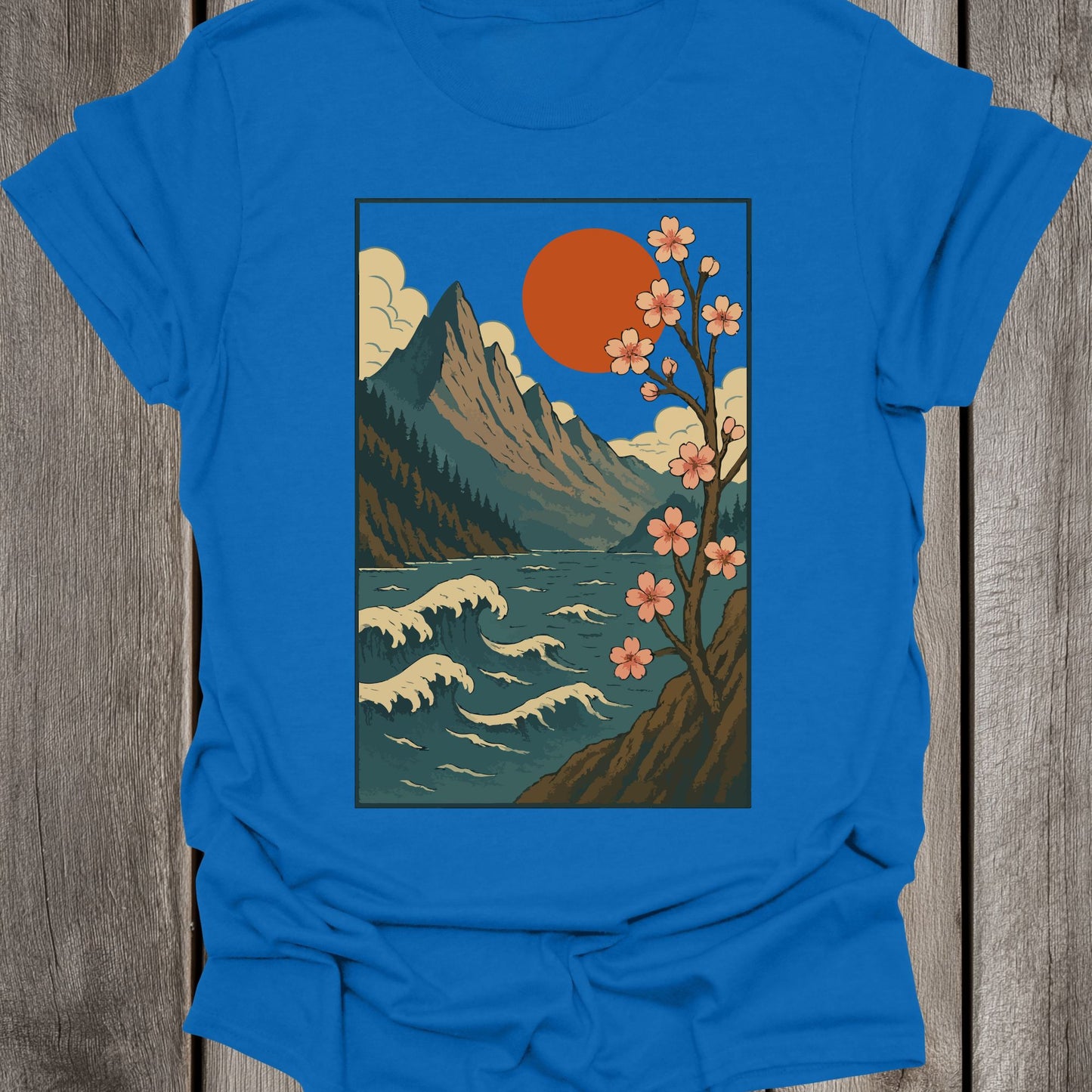 Flower Tree & River Unisex T-Shirt