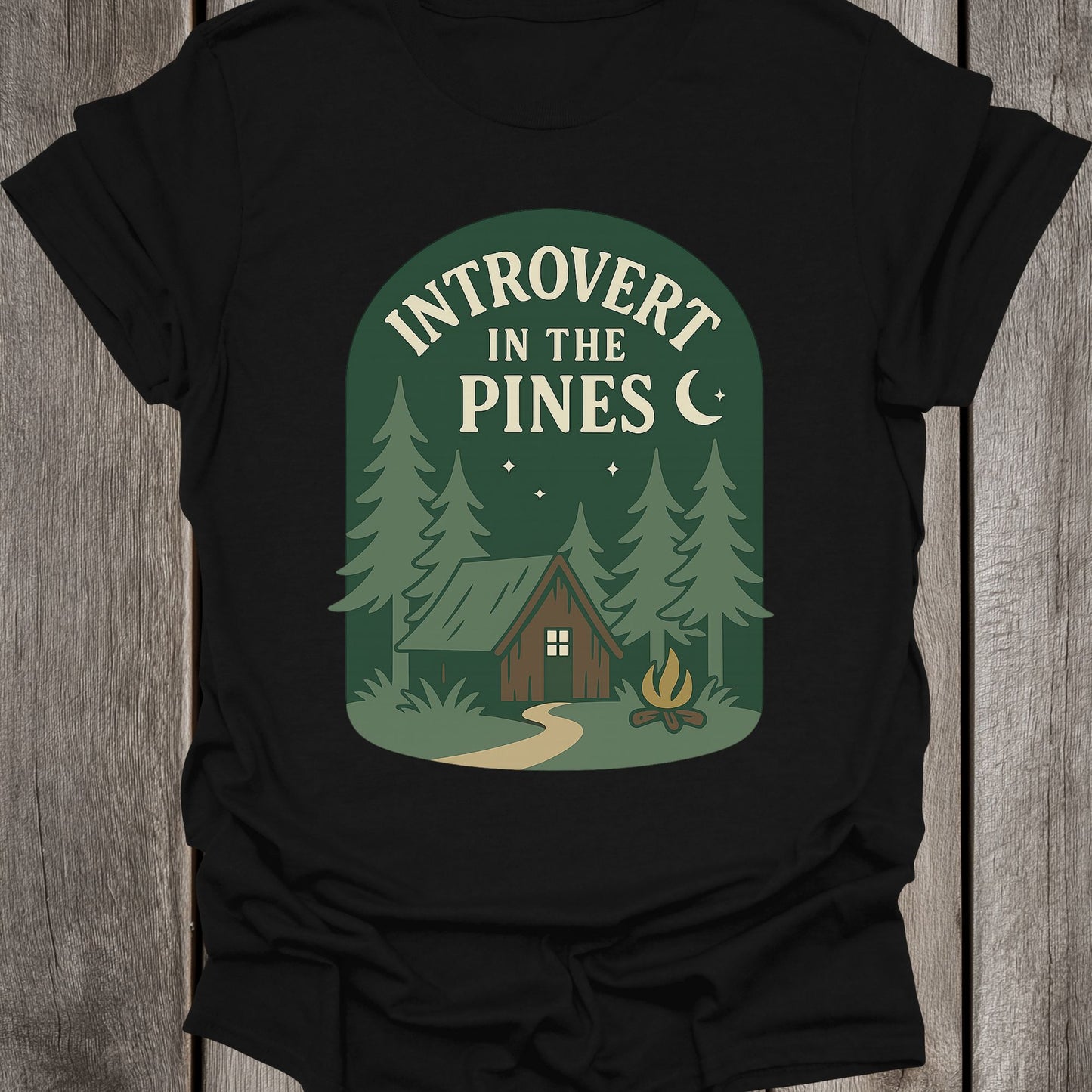 Introvert In The Pines Unisex T-Shirt
