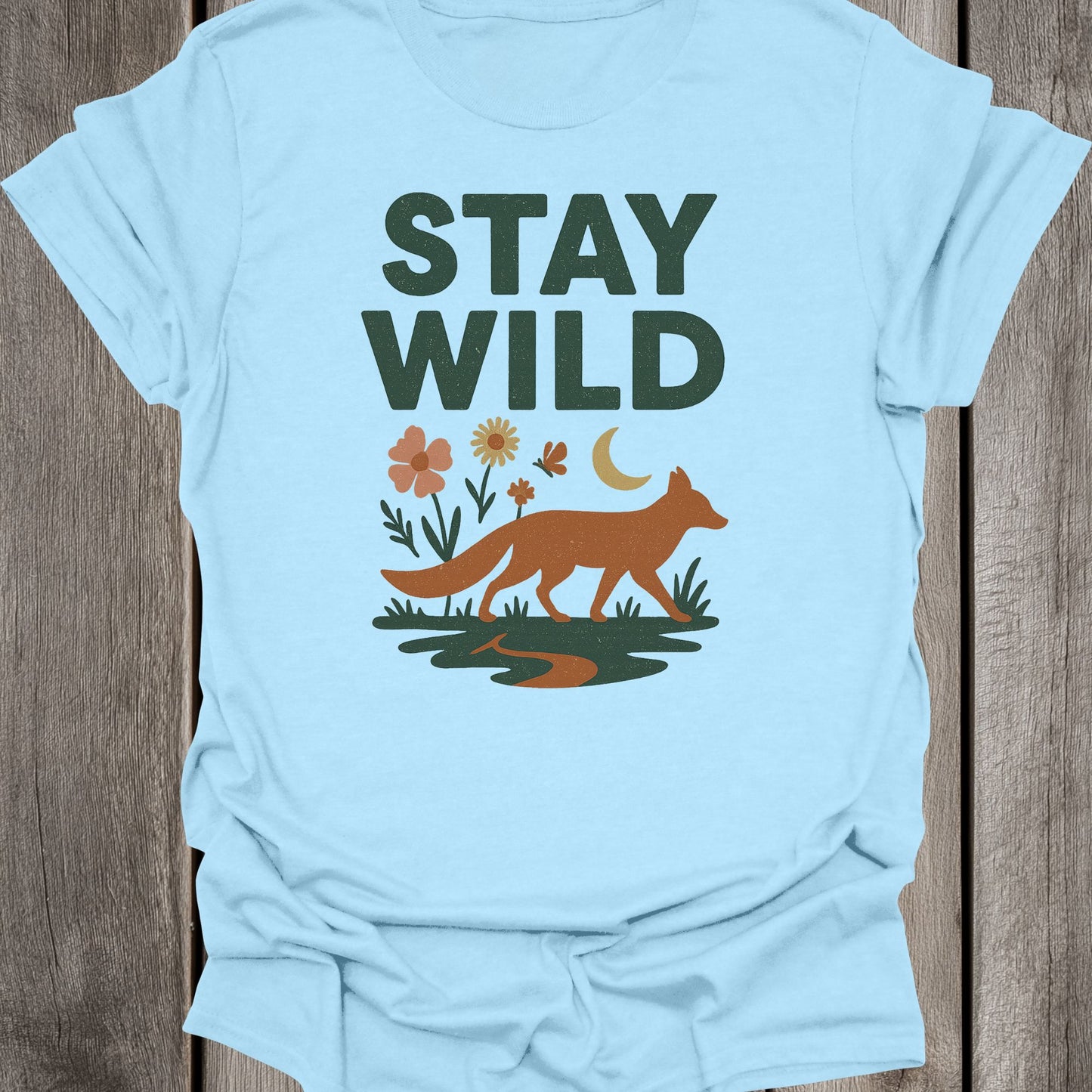 Stay Wild Fox Unisex T-Shirt