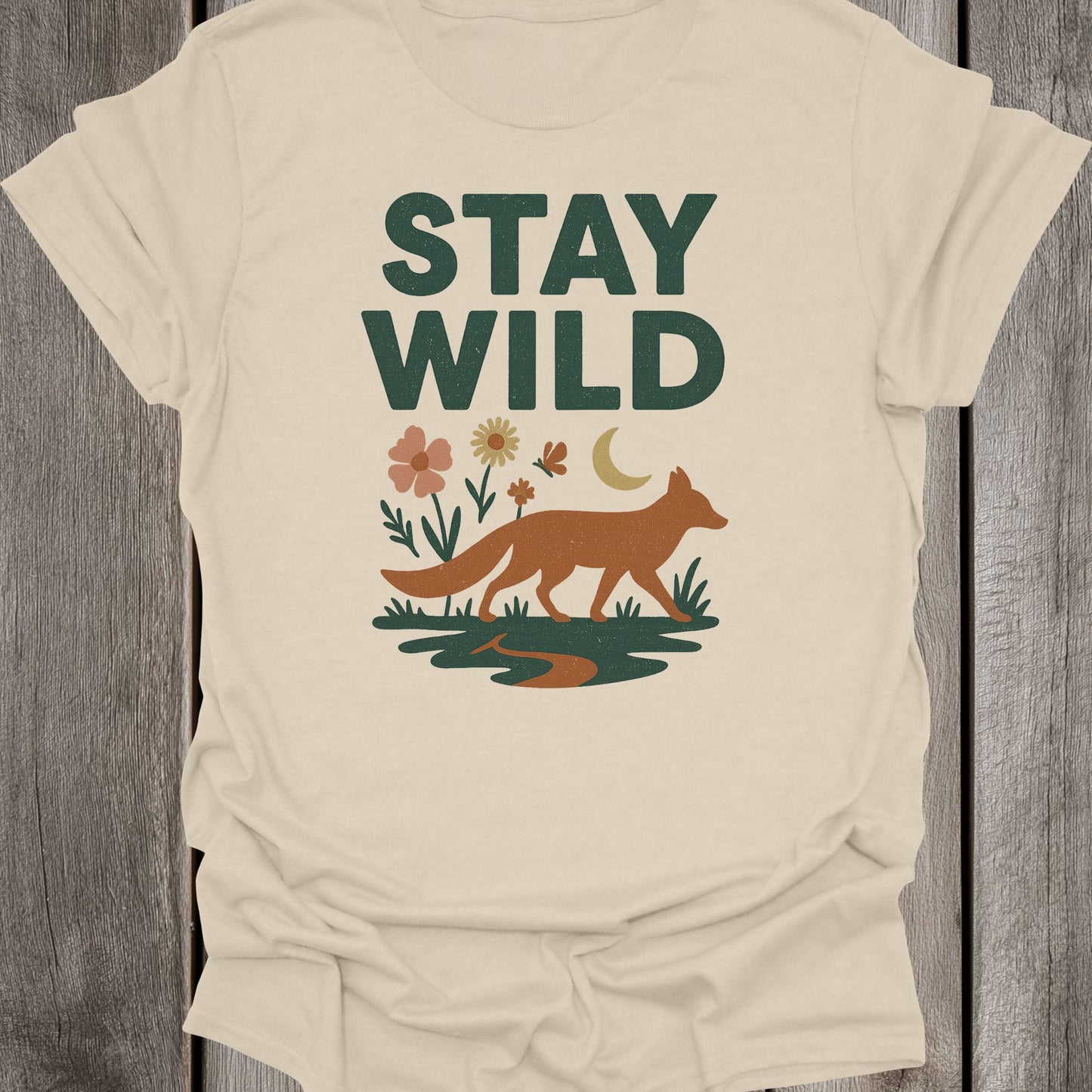 Stay Wild Fox Unisex T-Shirt