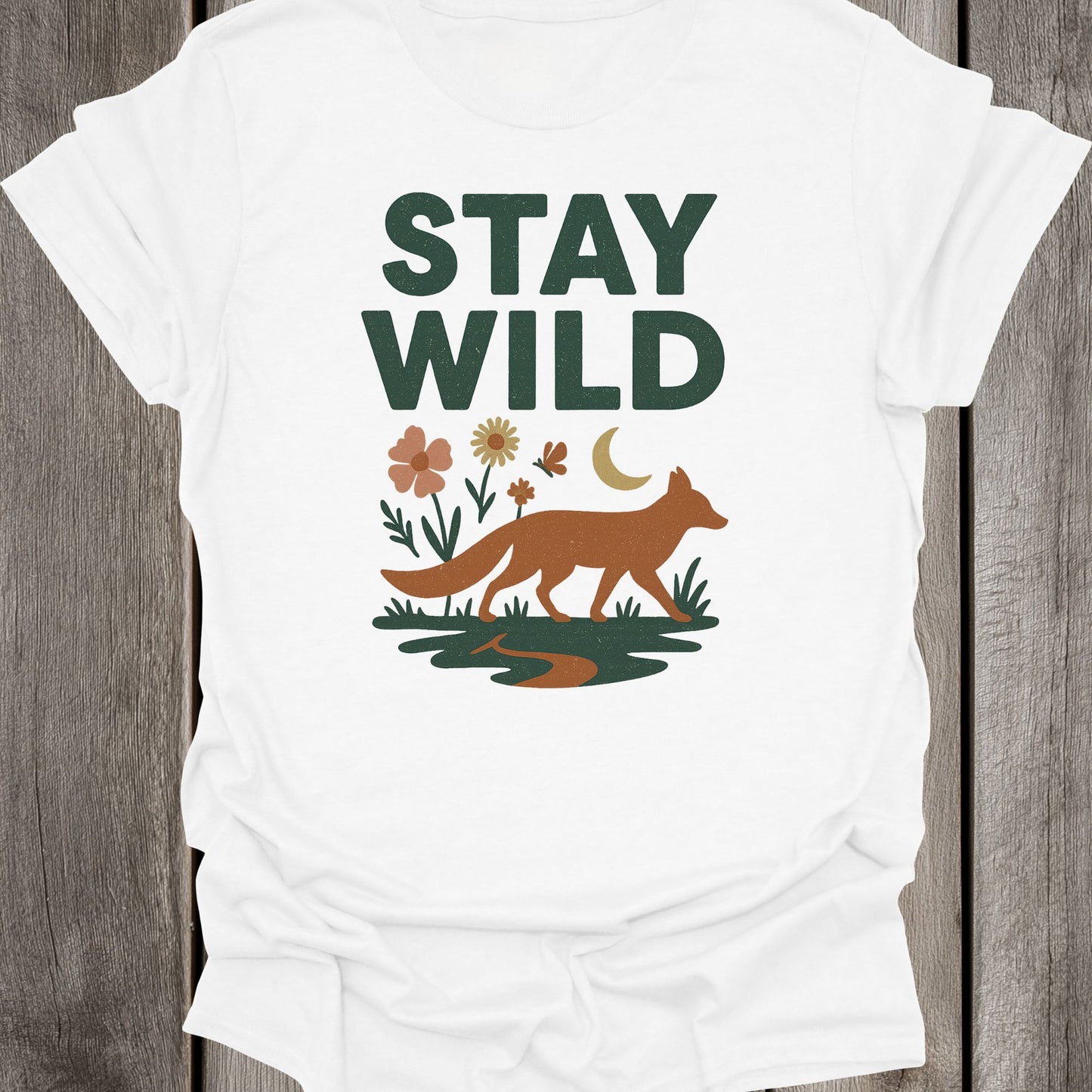 Stay Wild Fox Unisex T-Shirt