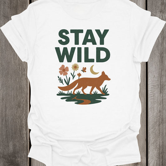 Stay Wild Fox Unisex T-Shirt