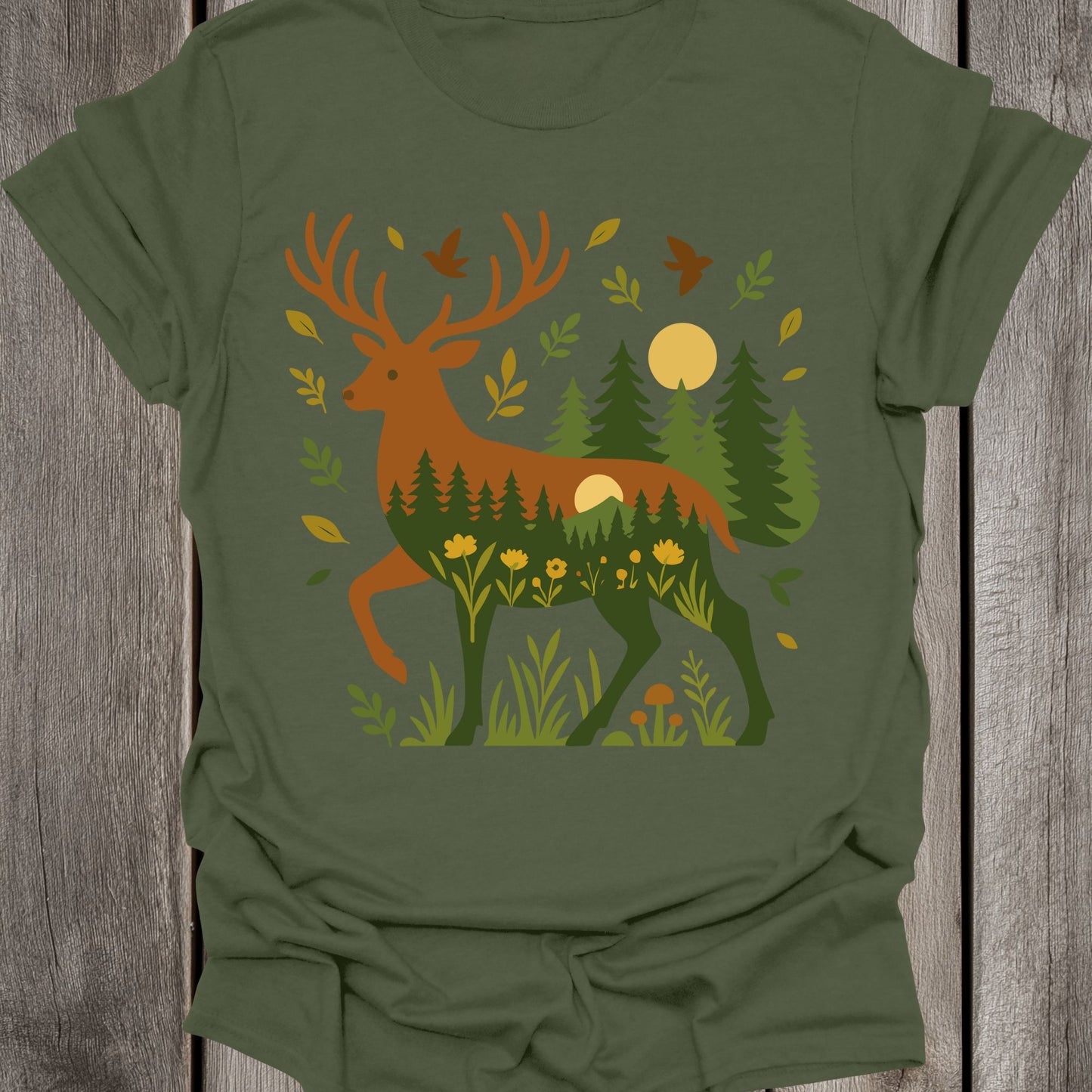 Forest Stag Unisex T-Shirt