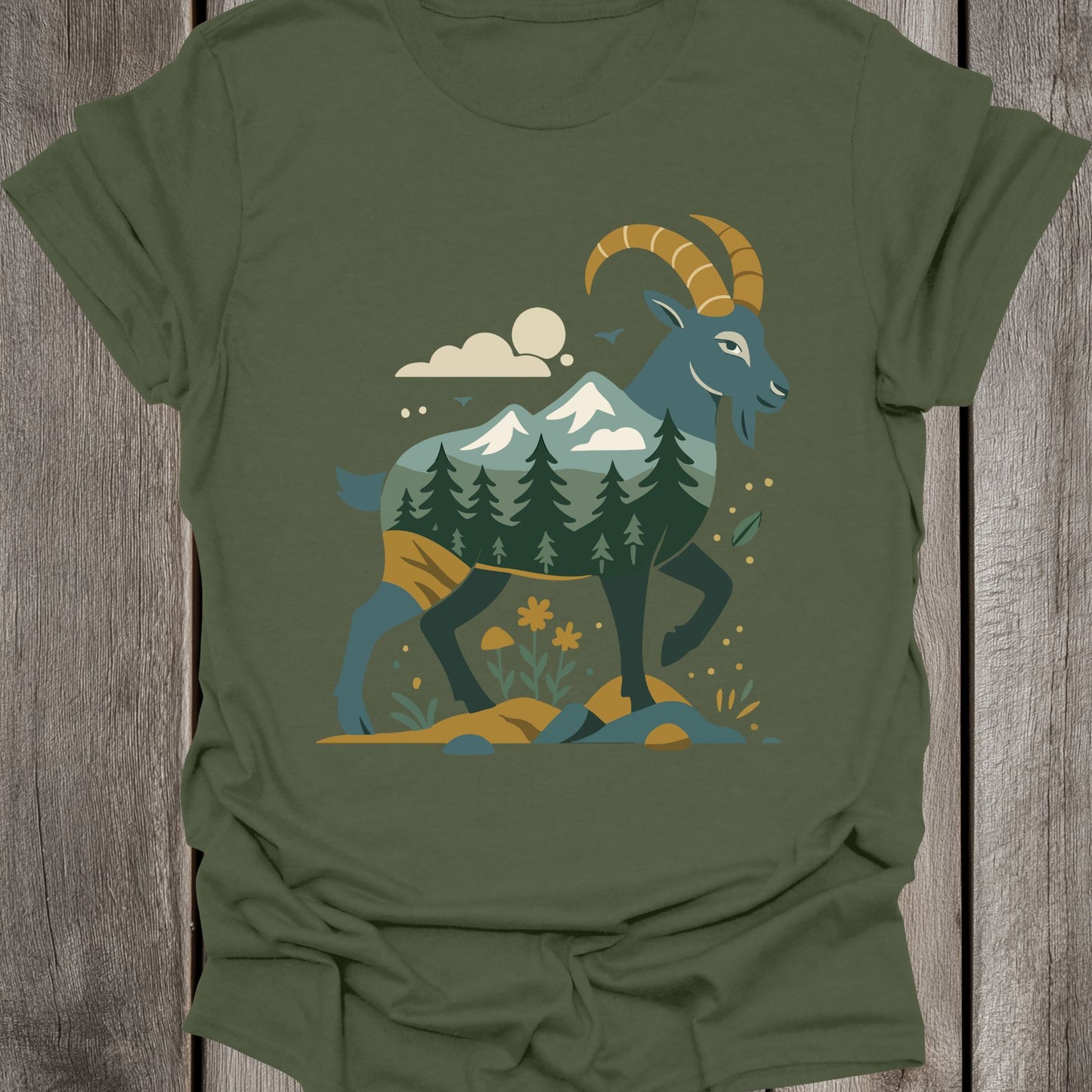 Forest Goat Unisex T-Shirt