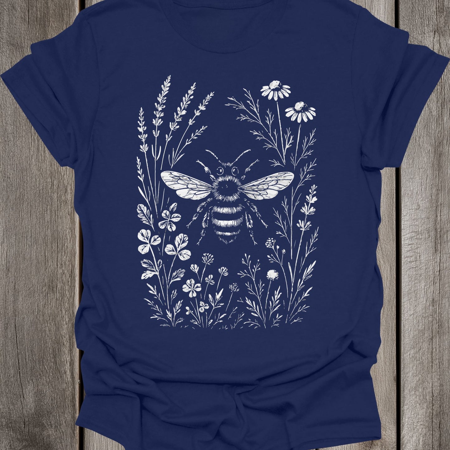 Monochrome Bee Unisex T-Shirt