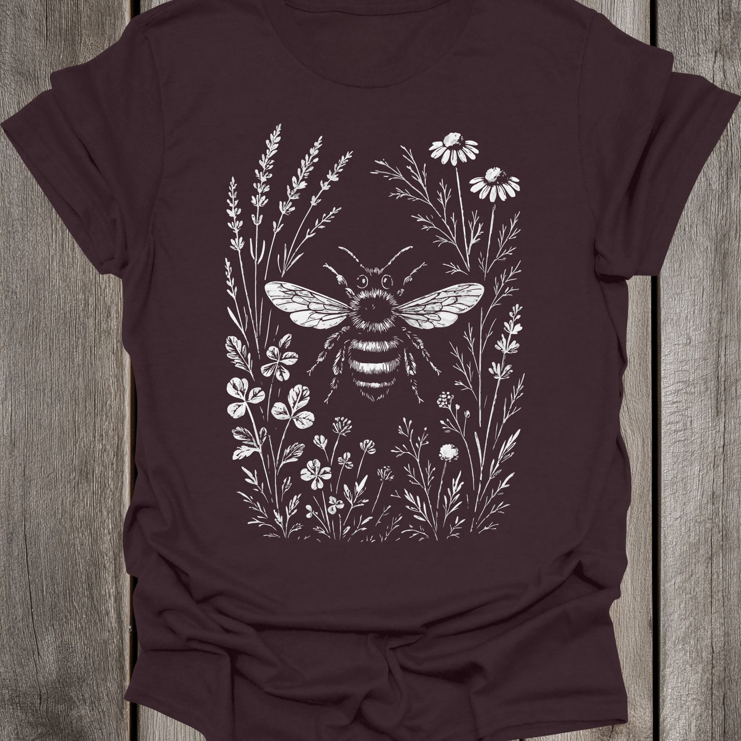 Monochrome Bee Unisex T-Shirt