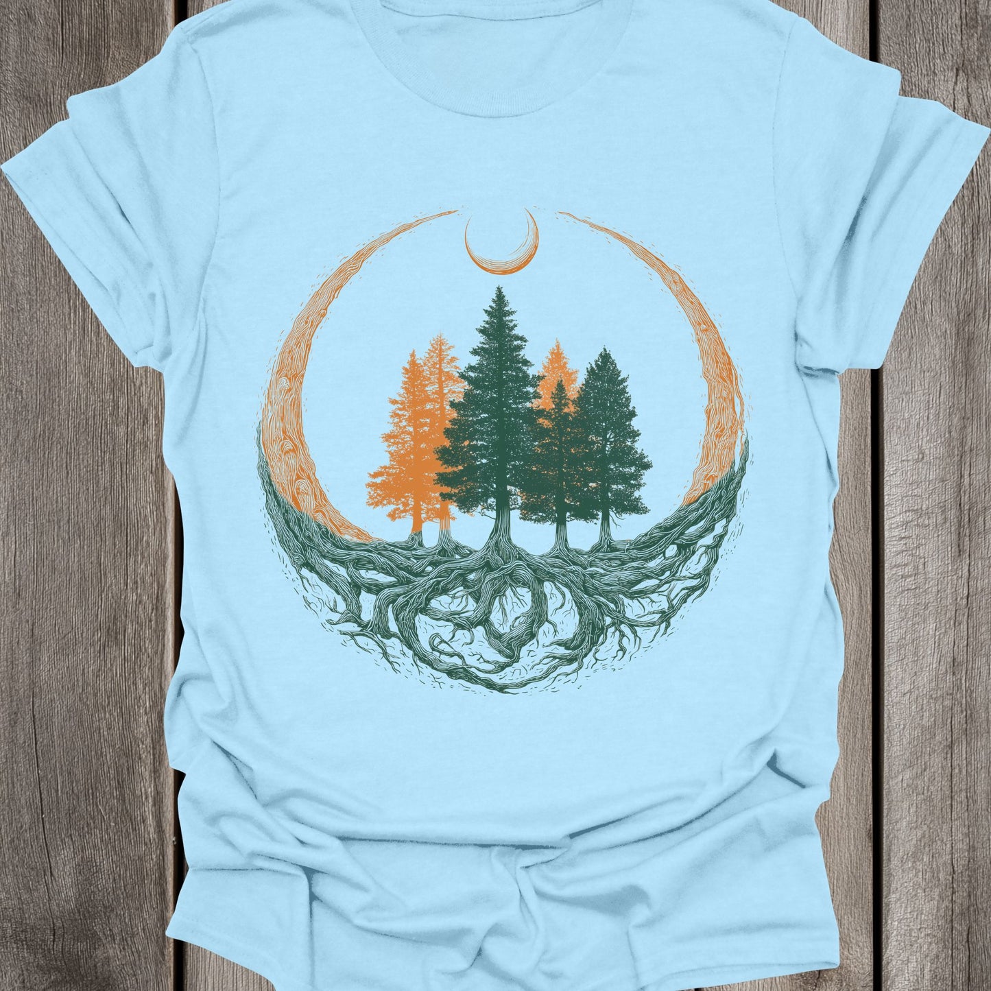 Orange & Green Forest Unisex T-Shirt