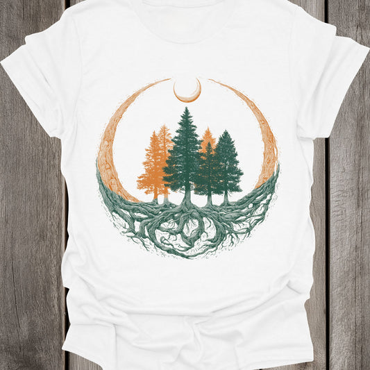 Orange & Green Forest Unisex T-Shirt