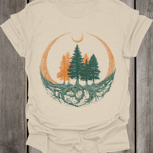 Orange & Green Forest Unisex T-Shirt