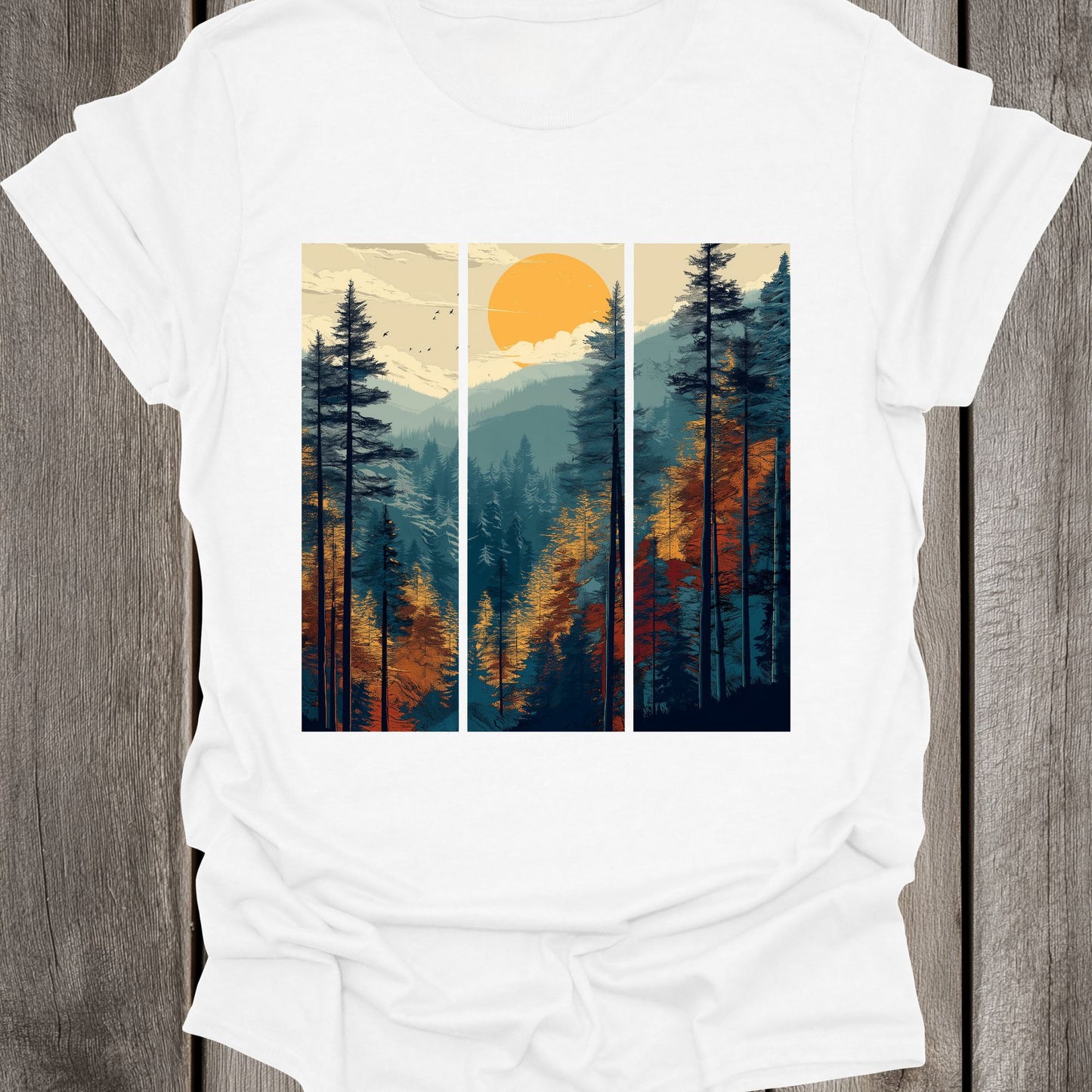 Graphic Forest Rectangles Unisex T-Shirt