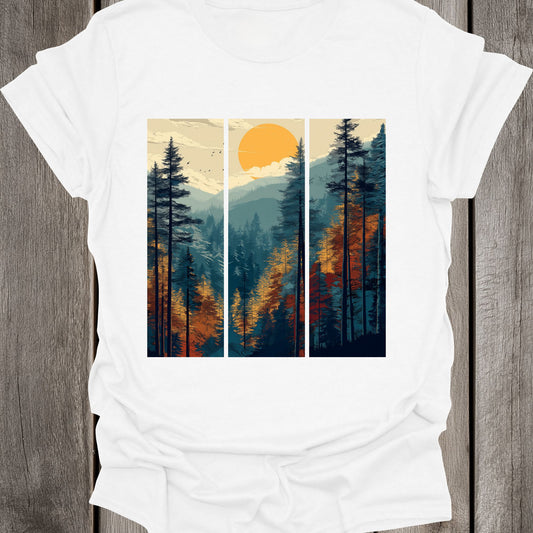 Graphic Forest Rectangles Unisex T-Shirt