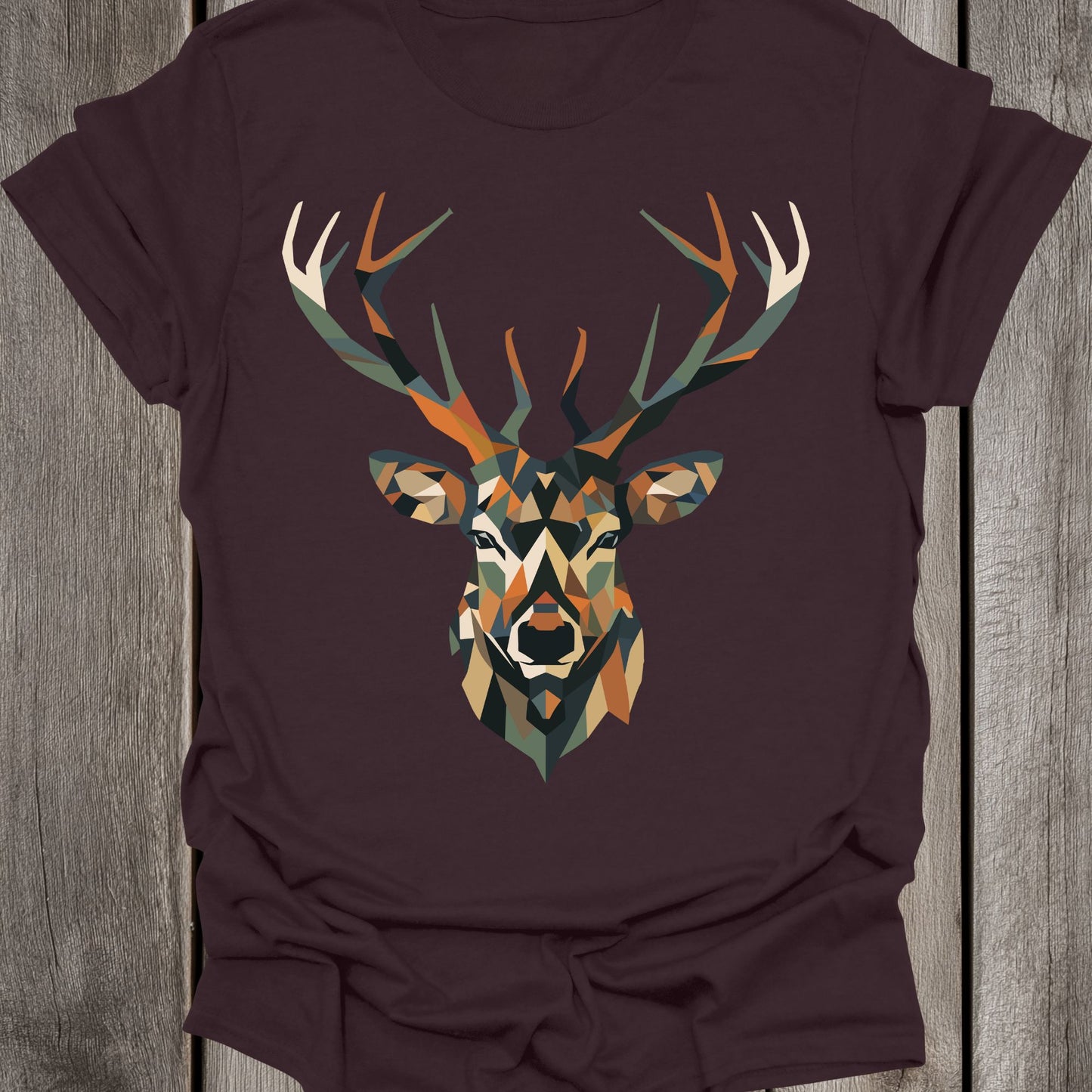 Geometric Stag Face Unisex T-Shirt