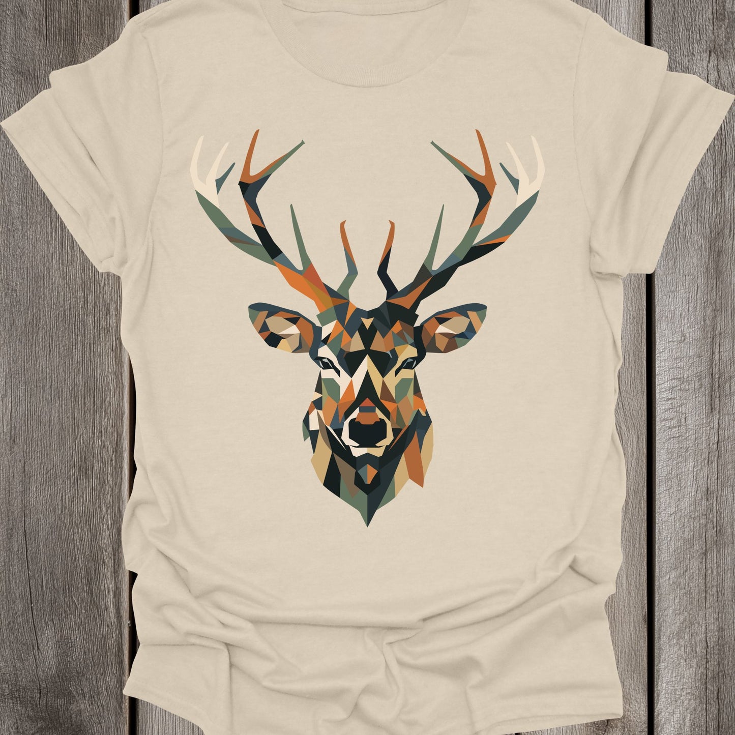 Geometric Stag Face Unisex T-Shirt