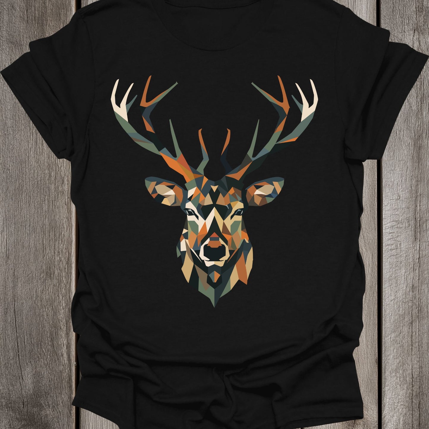 Geometric Stag Face Unisex T-Shirt