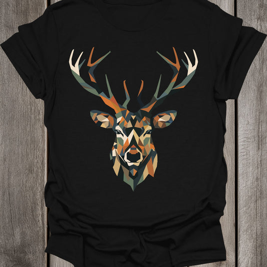 Geometric Stag Face Unisex T-Shirt