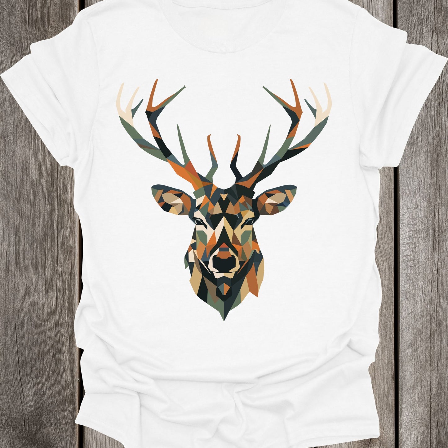 Geometric Stag Face Unisex T-Shirt