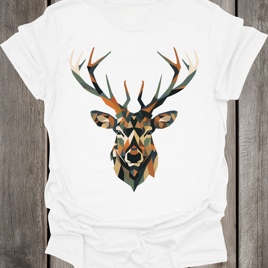 Geometric Stag Face Unisex T-Shirt