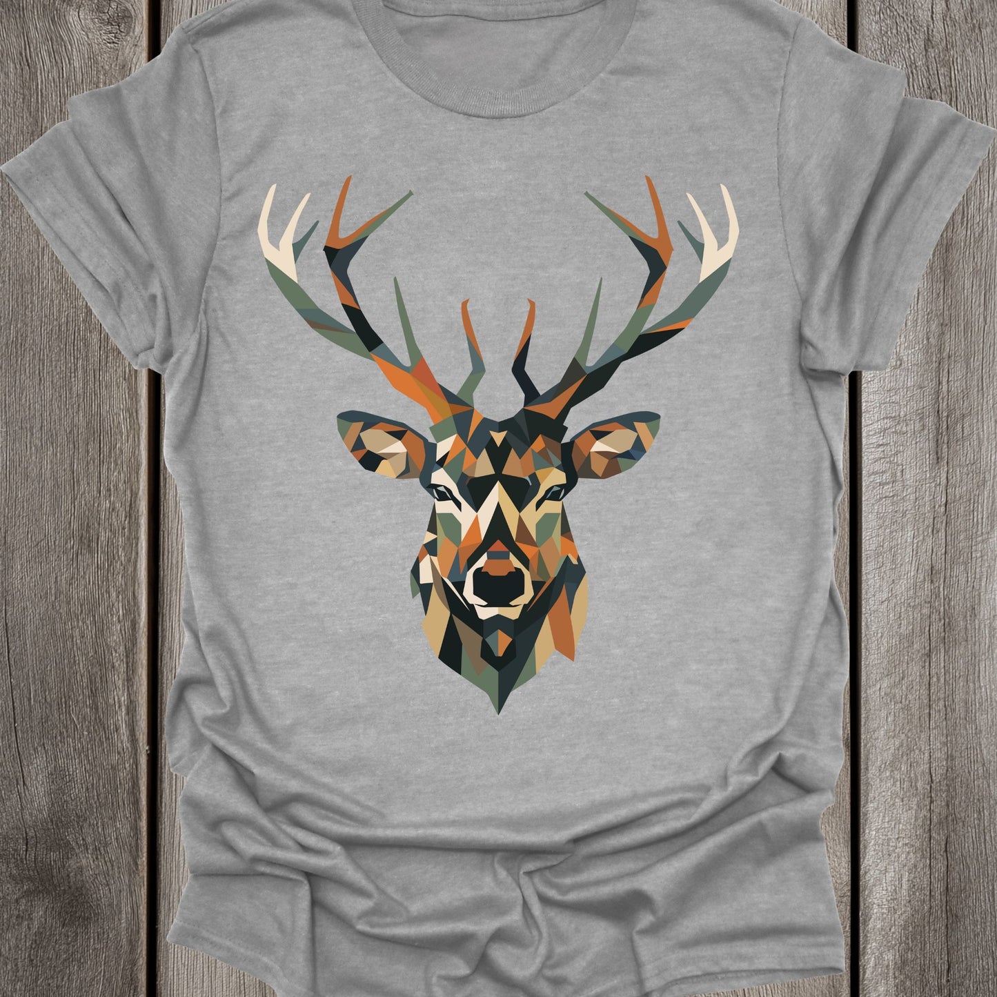 Geometric Stag Face Unisex T-Shirt