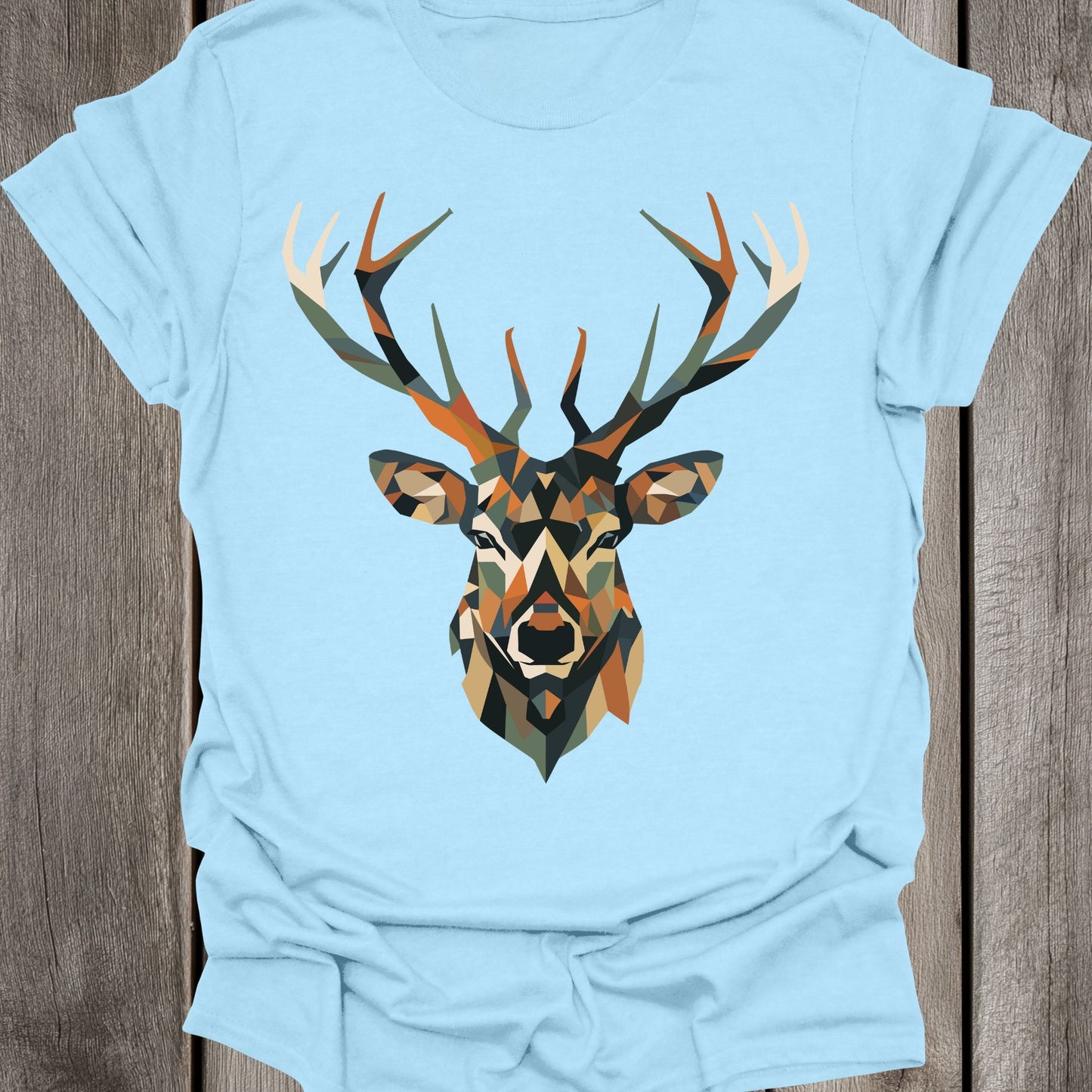 Geometric Stag Face Unisex T-Shirt
