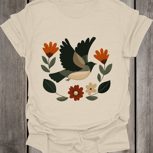 Peaceful Sparrow Unisex T-Shirt