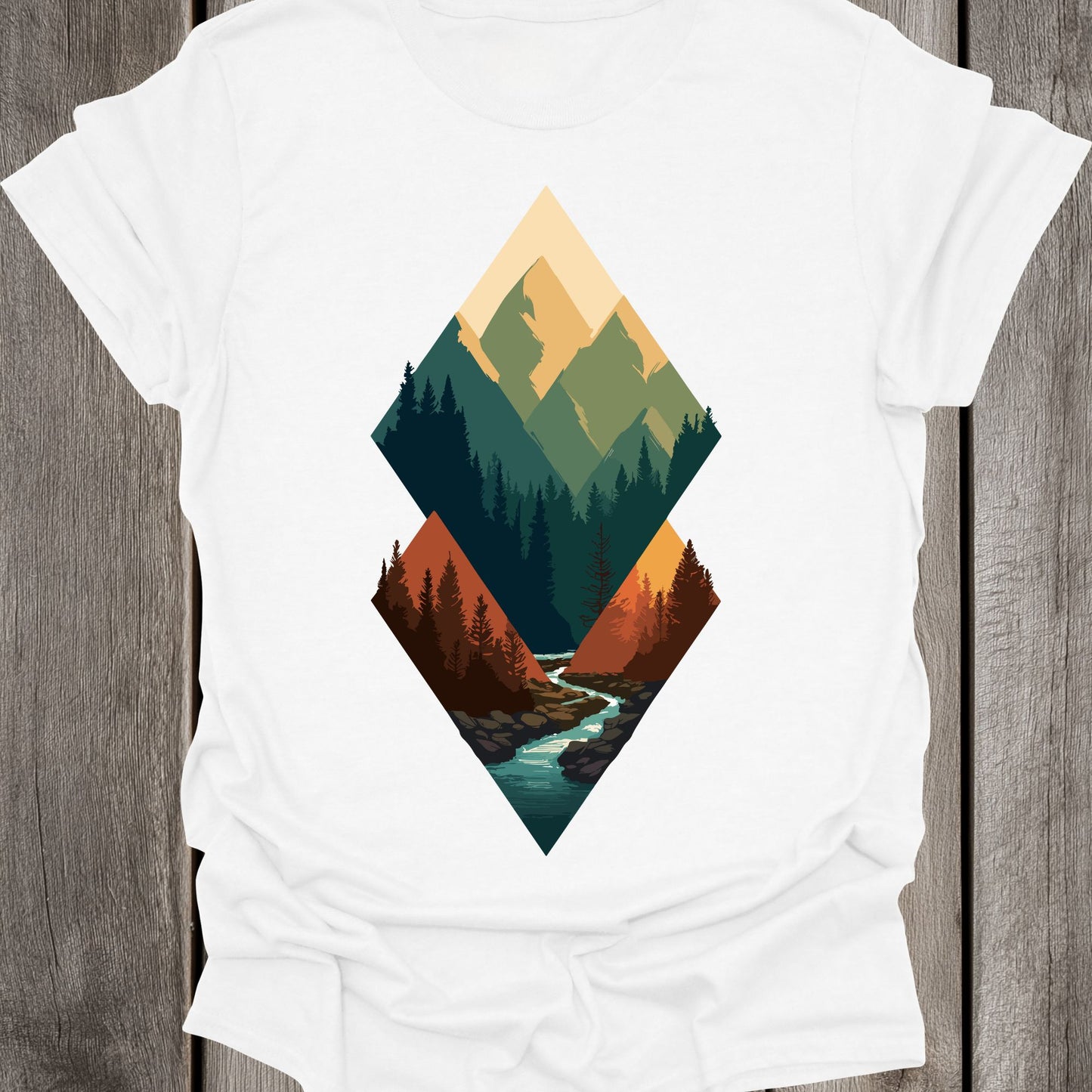 Triangle Shaped River Unisex T-Shirt