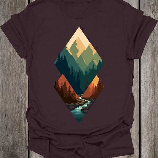 Triangle Shaped River Unisex T-Shirt