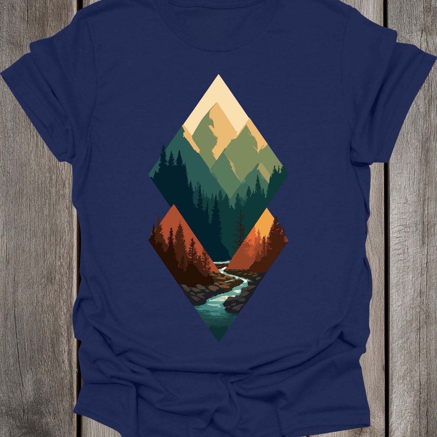 Triangle Shaped River Unisex T-Shirt