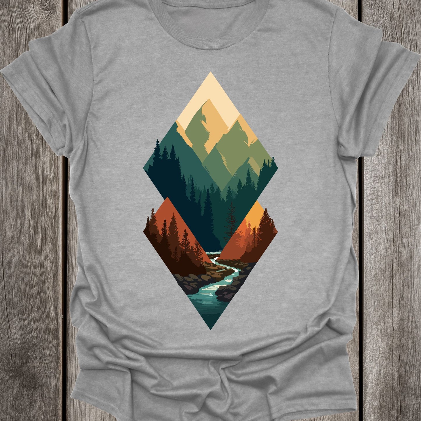 Triangle Shaped River Unisex T-Shirt