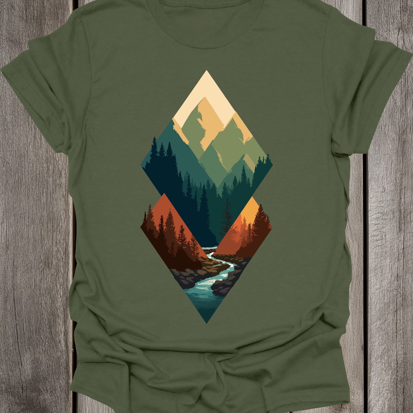 Triangle Shaped River Unisex T-Shirt