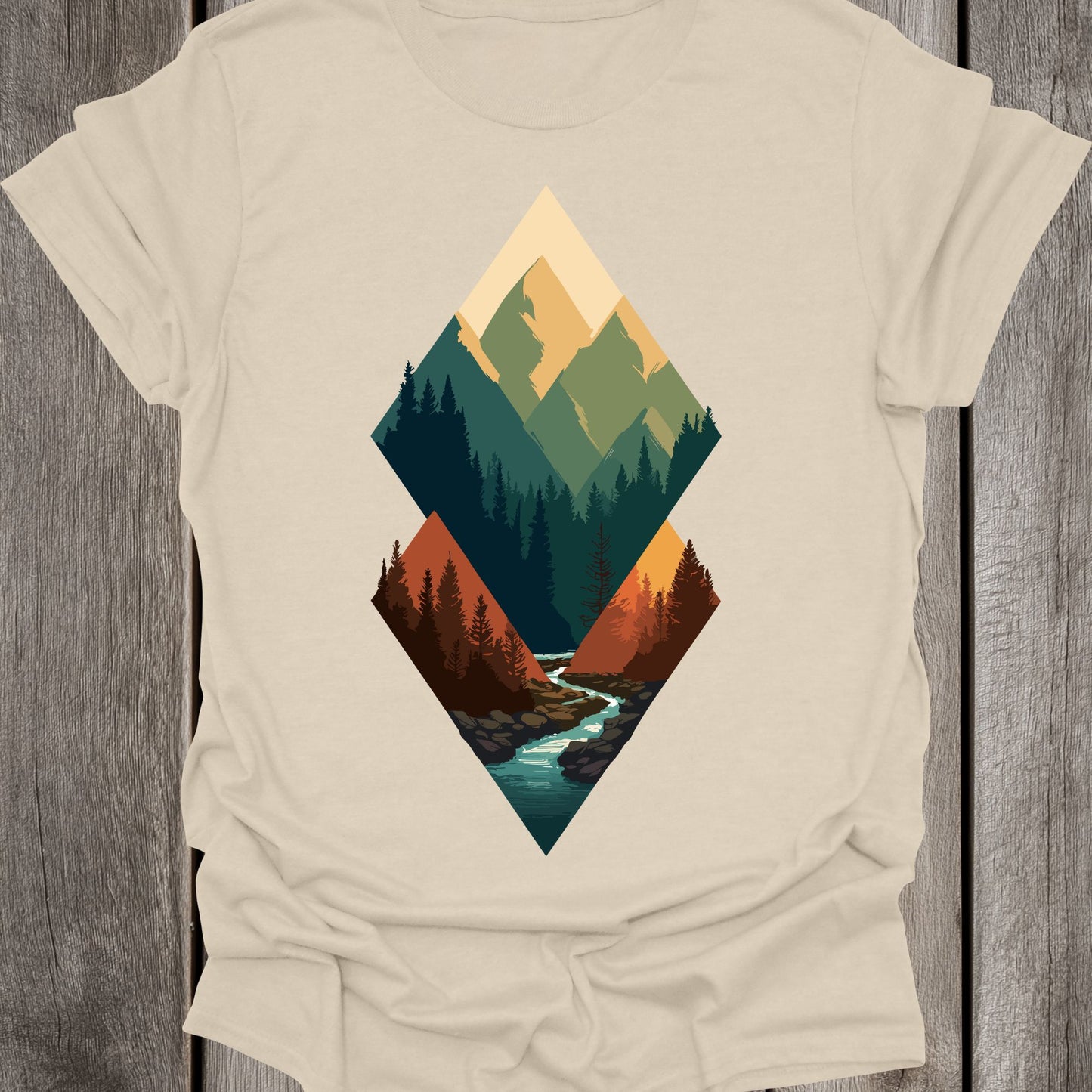 Triangle Shaped River Unisex T-Shirt