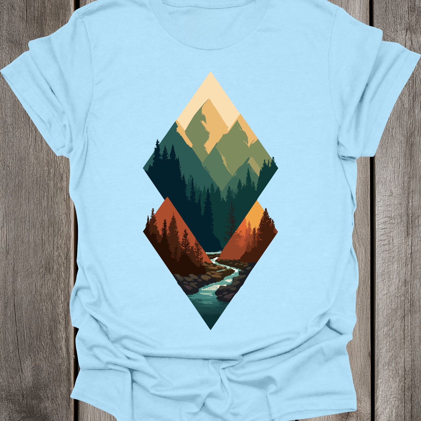 Triangle Shaped River Unisex T-Shirt